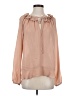 Ann Taylor 100% Polyester Pink Long Sleeve Blouse Size S - photo 1