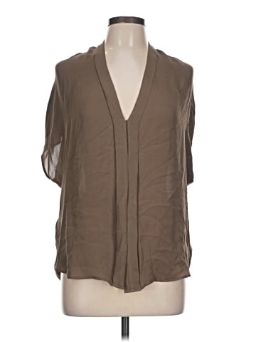 Vince. 3/4 Sleeve Silk Top (view 1)