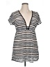 Spiaggia Dolce Stripes Silver Casual Dress Size XL - photo 1