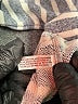 Peach Stripes Gray Casual Dress Size M - photo 8