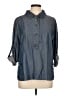 E3 by Etcetera 100% Lyocell Blue 3/4 Sleeve Button-Down Shirt Size 12 - photo 1