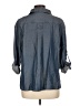 E3 by Etcetera 100% Lyocell Blue 3/4 Sleeve Button-Down Shirt Size 12 - photo 2