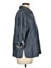 E3 by Etcetera 100% Lyocell Blue 3/4 Sleeve Button-Down Shirt Size 12 - photo 4