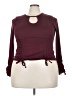 Full Circle Collection Burgundy Long Sleeve Top Size 3X - photo 1