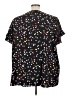 Lane Bryant 100% Polyester Black Short Sleeve Blouse Size 28 - photo 2