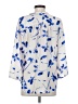 Adrienne Vittadini 100% Polyester Blue 3/4 Sleeve Blouse Size S - photo 2