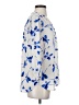 Adrienne Vittadini 100% Polyester Blue 3/4 Sleeve Blouse Size S - photo 4