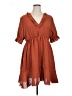 Assorted Brands 100% Polyester Brown Casual Dress Size 1X - photo 1