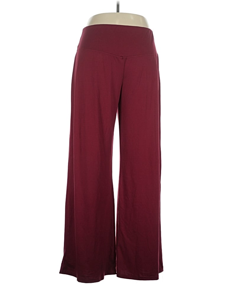 Pre-owned Cathy Casual Pants In Burgundy