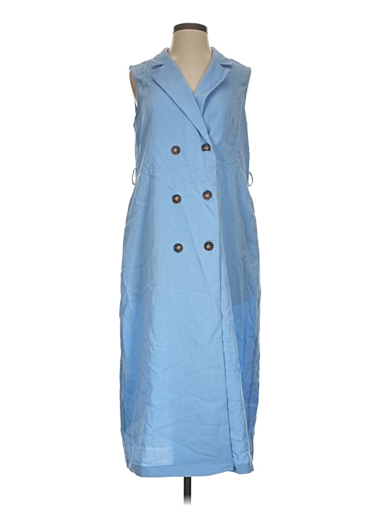 Pre-owned Btfbm Casual Dress In Blue