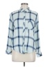 Rails 100% Rayon Plaid Blue Long Sleeve Button-Down Shirt Size M - photo 1