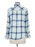 Rails 100% Rayon Plaid Blue Long Sleeve Button-Down Shirt Size M - photo 2