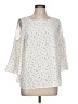 Mossimo 100% Polyester Ivory 3/4 Sleeve Blouse Size L - photo 1