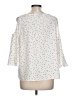 Mossimo 100% Polyester Ivory 3/4 Sleeve Blouse Size L - photo 2