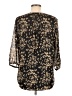 Coldwater Creek 100% Polyester Black 3/4 Sleeve Blouse Size 8 - photo 2
