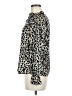 Shein Animal Print Ivory Long Sleeve Blouse Size 6 - photo 5