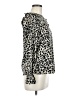 Shein Animal Print Ivory Long Sleeve Blouse Size 6 - photo 4