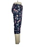 Slim-Sation by Multiples Floral Blue Active Pants Size 14 - photo 4