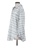 Unbranded Checkered-gingham Gray White Long Sleeve Button-Down Shirt Size S - photo 5