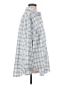 Unbranded Checkered-gingham Gray White Long Sleeve Button-Down Shirt Size S - photo 4