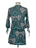 Veronica M. Paisley Teal Casual Dress Size S - photo 2