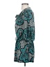 Veronica M. Paisley Teal Casual Dress Size S - photo 5