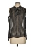 Tommy Hilfiger 100% Polyester Black Sleeveless Blouse Size XXS (estimated) - photo 1