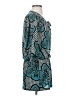 Veronica M. Paisley Teal Casual Dress Size S - photo 4