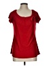 Liz McCoy Red Short Sleeve Blouse Size L - photo 1