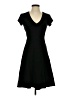 Cache Solid Black Casual Dress Size 2 - photo 1