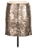 Zara Basic Metallic Silver Faux Leather Skirt Size M - photo 2