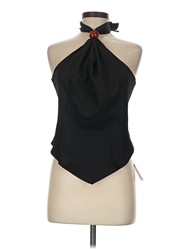 Prettylittlething Sleeveless Blouse In Black