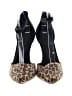 Apt. 9 Animal Print Black Tan Heels Size 10 - photo 2