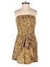 Parrllel Lines Animal Print Gold Romper Size S - photo 1
