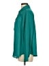 Torrid 100% Polyester Solid Teal Long Sleeve Blouse Size Lg Plus (0) - photo 5