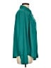 Torrid 100% Polyester Solid Teal Long Sleeve Blouse Size Lg Plus (0) - photo 4