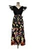 Mac Duggal 100% Polyester Floral Black Cocktail Dress Size 8 - photo 1