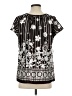 AB Studio 100% Polyester Black Short Sleeve Blouse Size S - photo 2