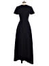 Kay Unger 100% Polyester Black Blue Jumpsuit Size 2 - photo 2