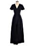 Kay Unger 100% Polyester Black Blue Jumpsuit Size 2 - photo 1