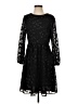 J.Crew 100% Polyester Stars Black Casual Dress Size 4 - photo 1