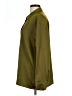 Intempo Solid Green Long Sleeve Blouse Size L - photo 5
