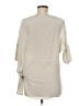 Gold Hawk 100% Silk Ivory 3/4 Sleeve Silk Top Size M - photo 2