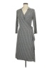 Apostrophe Houndstooth Gray Casual Dress Size M (petite) - photo 1