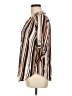 Torrid Stripes Tan 3/4 Sleeve Blouse Size Lg Plus (0) - photo 5