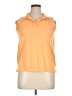 DKNY 100% Cotton Orange Sleeveless Button-Down Shirt Size XL - photo 1