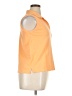 DKNY 100% Cotton Orange Sleeveless Button-Down Shirt Size XL - photo 4