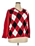 Tommy Hilfiger 100% Cotton Argyle Red Pullover Sweater Size 2X - photo 1