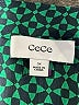CeCe 100% Polyester Polka Dots Green Long Sleeve Blouse Size 3X - photo 7