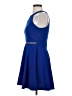 Emerald Sundae Solid Blue Cocktail Dress Size S - photo 5
